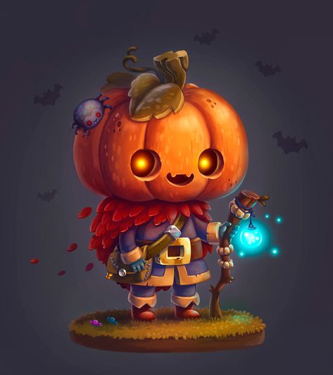 Check out this @Behance project: “Pumpkin” https://www.behance.net/gallery/65605397/Pumpkin Character Pumpkins, Halloween Throw Pillow, Handmade Wall Art, Theme Halloween, Art Style Inspiration, 판타지 아트, 2d Art, Light Effect, Halloween Art