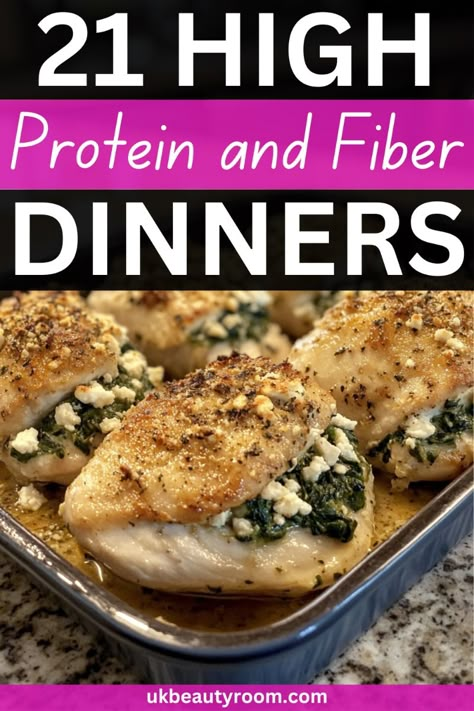 Explore my article on high protein and fiber meals, including healthy bean dinners that are both delicious and nutritious! Discover high protein, high fiber, low calorie recipes perfect for any meal. From satisfying high fiber bowls to nutrient-dense meals, these dishes are packed with high satiety foods. Try Mediterranean diet recipes high in protein, protein and fiber lunches, and flavorful high fiber vegan meals. Enjoy these wholesome high fiber dinner ideas for a balanced diet! Good Fiber Meals, Fiber And Protein Foods, Low Calorie High Nutrient Meals, Foods High In Protein And Fiber, Higher Fiber Meals, Recipes With High Fiber, Fiber Vegetables High, Protein Packed Meals Clean Eating, High Protein High Fibre Recipes