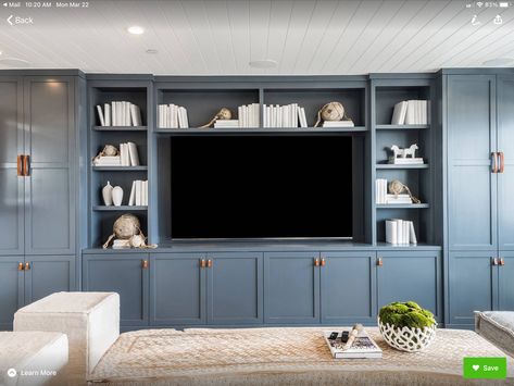 Tv And Bookshelf Wall, Contemporary Farm House, Guest Home, Bookshelf Wall, Built In Shelves Living Room, Living Room Built Ins, Beach Room, Hermosa Beach, Contemporary Farmhouse