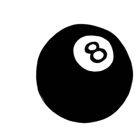 Mini 8 Ball Tattoo, Pool Balls Tattoo, Eight Ball Drawing, 8ball Drawing, Eightball Aesthetic, Pool Ball Drawing, Eight Ball Painting, 8 Ball Widget, Eight Ball Wallpaper