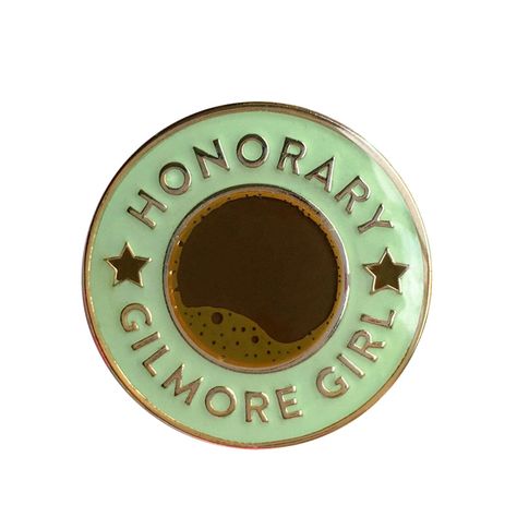 Honorary Gilmore Girl Pin Honorary Gilmore Girl, Gilmore Girls Lorelai, Lukes Diner, Gilmore Girl, Lorelai Gilmore, Stars Hollow, Girls Pin, Coffee Love, Iphone 4s