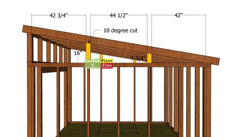 Pallet Shed Plans, Tools For Woodworking, Shed Design Plans, Shed Frame, Building A Storage Shed, Lean To Shed Plans, Diy Storage Shed, Pallet Shed, Wood Shed Plans