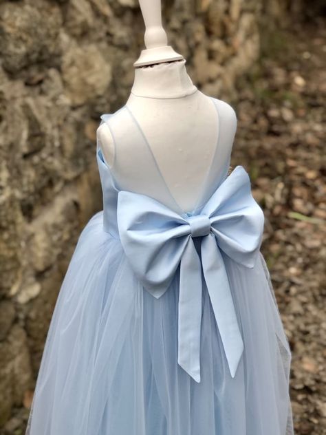 Dusty Blue Flower Girl Dress, Dusty Blue Flower Girl, Blue Flower Girl Dress, Rose Pink Flower, Pink Flower Girl Dress, Girls Dres, Blue Flower Girl, Pink Flower Girl, Blue Sunflower