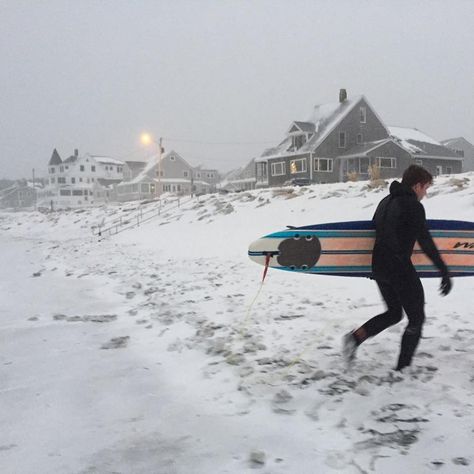 Taylor Swift October, F1 Instagram, Winter Surf, Scarborough Maine, Snow On The Beach, Surfing Aesthetic, Surf Travel, Surf Aesthetic, Water Surfing