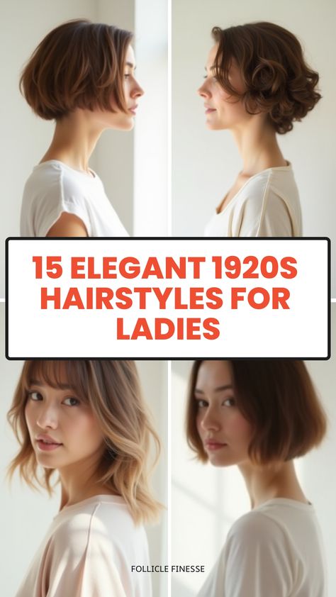 15 Elegant 1920s Hairstyles for Ladies Easy Great Gatsby Hairstyles, Retro Hairstyles Medium, Short Sophisticated Hairstyles, Classic Updo Hairstyles Vintage, Retro Hair Styles, Downton Abbey Hairstyles, Gatsby Hairstyles, 1920s Wedding Hair, Classic Updo Hairstyles