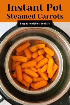 Steamed Baby Carrots, Cooked Baby Carrots, Instant Pot Veggies, Instant Pot Steam, Easy Healthy Side Dishes, Steamed Carrots, Cooked Carrots, Healthy Meals To Cook, Electric Pressure Cooker