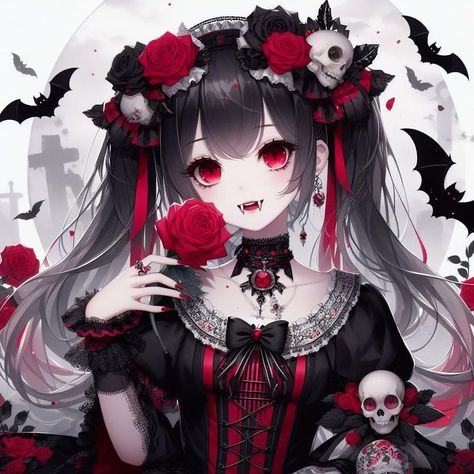 #vampire #anime #animeicons #aesthetic Vampire Eyes Anime, Vampire Anime Female, Vampire Vtuber, Anime Vampire Female, Vampire Eyes, Vampire Anime, Cute Motivational Quotes, Black Vampire, Vtuber Model