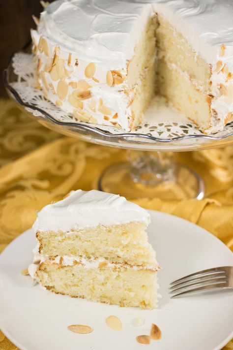 Mary Todd Lincoln Cake is an old fashioned cake recipe that will delight at your next luncheon or party. Easy cake recipes like this one are elegant and classic because they use simple flavors, yet are completely delicious. White Cake With Pineapple, Lincoln Cake, Cake With Pineapple, Historical Recipes, Mary Todd Lincoln, White Cake Recipe, Baking Goods, Light Cakes, Pineapple Recipes