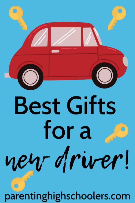 I want to share tips for surviving these days, and give you some great ideas for the best gifts for a new driver. Gifts For New Drivers Guys, New Driver Gift Basket, New Driver Gifts, Learners Permit, Drivers Permit, Gifts For New Drivers, First Time Driver, Teen Driver, High School Survival