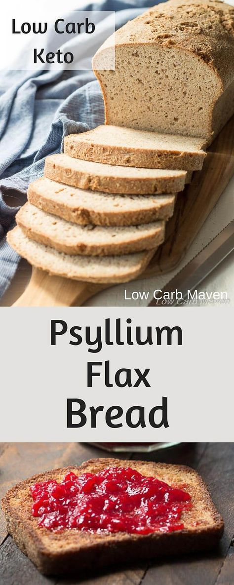 Flax Bread, Keto Brood, Best Low Carb Bread, Low Carb Sandwiches, Low Carb Maven, Best Keto Bread, Lowest Carb Bread Recipe, Psyllium Husk, Gluten Free Recipes Bread