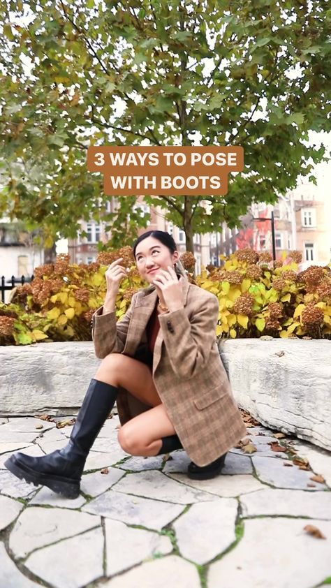 Mel Hwang, Body References, Posing Tips, Body Reference, Model Poses, Photography Tips, Over Knee Boot, Knee Boots, Boots