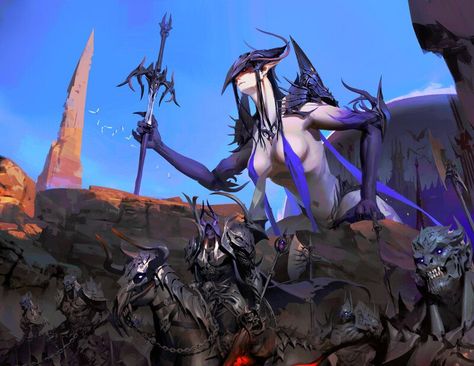 Demon Army, Fantasy Demon, Eldritch Horror, Creature Concept Art, Angels And Demons, Creature Concept, Dragon Art, Freelance Illustrator, Fantasy Landscape