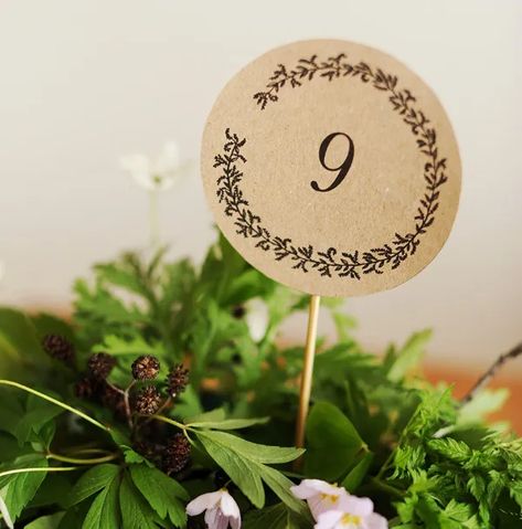 Make Your Own Invitations, Table Numbers Wedding Rustic, Best Wedding Colors, Printable Table Numbers, Free Wedding Printables, Wedding Planner Printables, Free Gift Tags, Printable Numbers, Holiday Printables