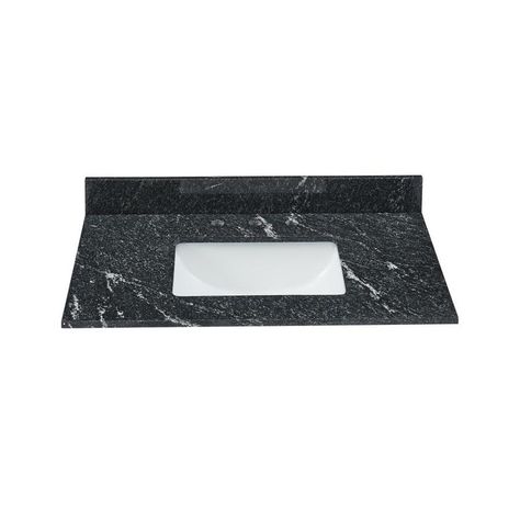 Product Image 1 Black Granite Bathroom, Granite Bathroom Vanity, Granite Bathroom, Ogee Edge, Granite Vanity Tops, Bathroom Vanity Top, Black Faucet, Black Sink, Edge Profile