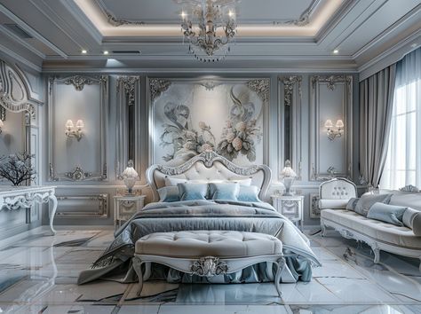 Royal Bedroom, Glam Bedroom Decor, Japandi Living, Neoclassical Interior, Woman Bedroom, 아파트 인테리어, Classic Bedroom, Perfect Bedroom, Traditional Bedroom