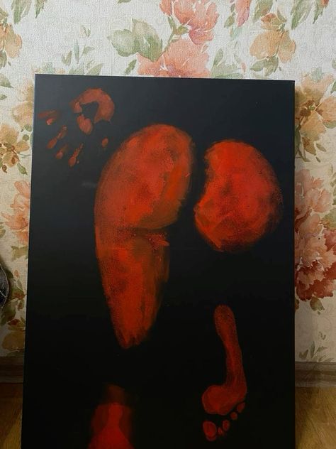 Art For Boyfriend Canvas, Bsf Canvas Paintings, Painting For Mens Room, Body Paintings Female Canvas Diy, Things To Paint With Boyfriend, Love Obsession Art, Painted Body On Canvas, Bedroom Wall Art Painting Ideas, Red And Black Paintings