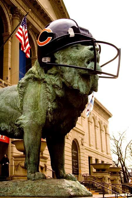 I had my picture taken in front of this.    The Art Institute of Chicago...  Love this place! Good cafe inside too! Chicago Bears Aesthetic, Bears Aesthetic, Christmas Eyeshadow Looks, Bears Art, Chicago Pride, Christmas Eyeshadow, Cave Room, Chicago Sports Teams, Chicago Bears Football