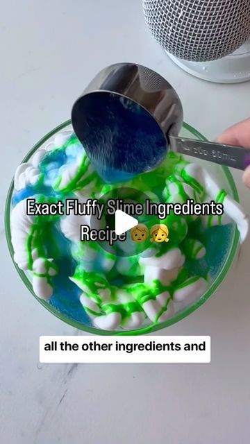 Dave Constine on Instagram: "Exact Fluffy Slime Ingredients Recipe 🧒👧" How To Make Clay For Slime, Fluffy Slime Ingredients, Making Fluffy Slime, Slime Ingredients, How To Make Clay, Fluffy Slime, Slime Recipe, Ingredients Recipes, Slime