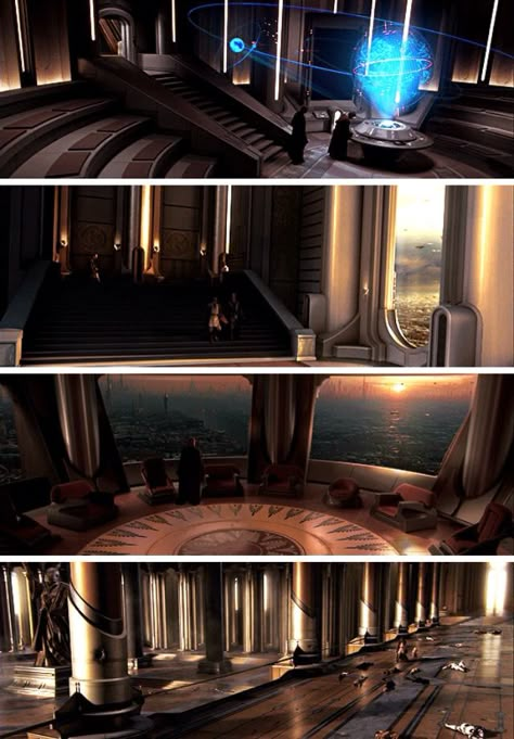 Jedi Bedroom Concept Art, Jedi Temple Bedroom, Jedi Temple Interior, Jedi Temple Concept Art, Jedi Temple Aesthetic, Star Wars Shifting, Star Wars Architecture, Star Wars Jedi Temple, Star Wars Coruscant