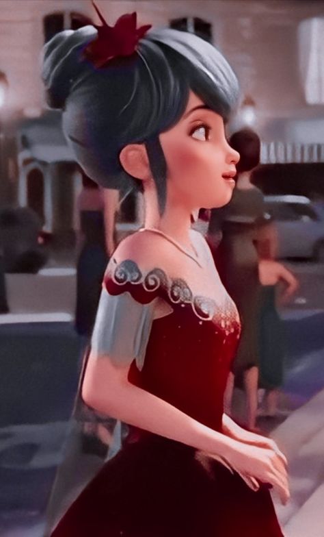 Marinette Dress, Miraculous Aesthetic, Miraculous Movie, Catnoir And Ladybug, Ladybug Dress, Aesthetic Lockscreens, Noir Movie, Movie Teaser, Miraculous Ladybug Wallpaper