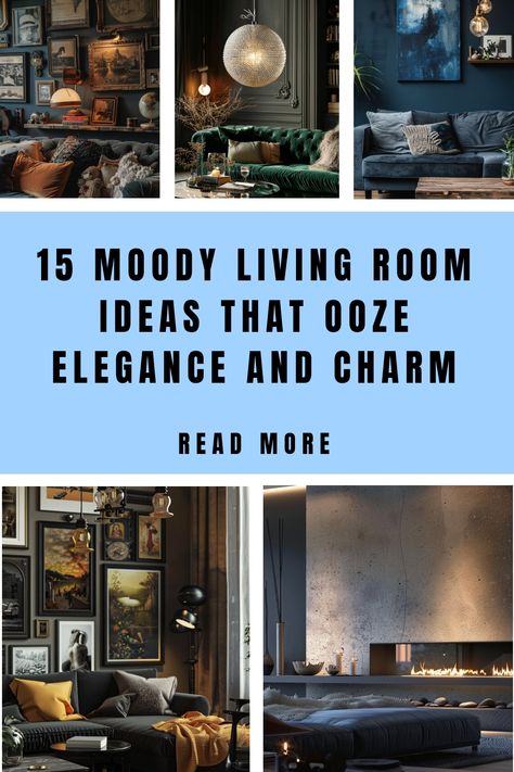 Transform your space into a cozy haven with these 15 moody living room ideas! From deep, rich color palettes to statement lighting and plush textures, discover how to create a sophisticated and inviting atmosphere. Perfect for those who love dramatic, stylish interiors! Save this pin for your next makeover! Antique Moody Living Room, Moody Living Room Ideas, Moody Room, Moody Living Room, Dreamy Nursery, Layered Curtains, Nursery Room Inspiration, Coastal Bedrooms, Dark Walls