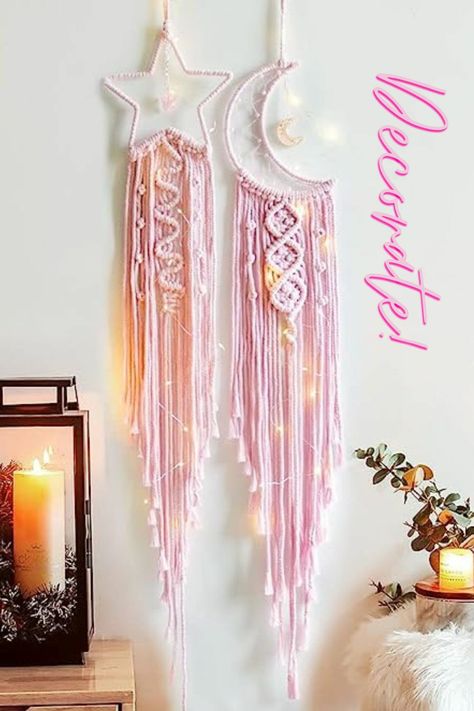 #pinkaesthetic#pinkgirlaesthetic#bedroomdecor#decoration#bedroom#pink#homedecor#aesthetic#dreamcatcher#decorate Room Decor Girls Bedroom, Dream Catcher Gifts, Teen Girls Room, Wall Decor Bohemian, Bohemian Dreamcatcher, Teen Girl Room Decor, Bedroom Decor Wall, Girls Bedroom Decor