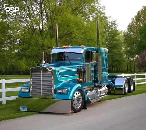 Custom Peterbilt, Customised Trucks, Kenworth W900, Custom Big Rigs, Truck For Sale, Long Nose, Show Trucks, Kenworth Trucks, Peterbilt Trucks