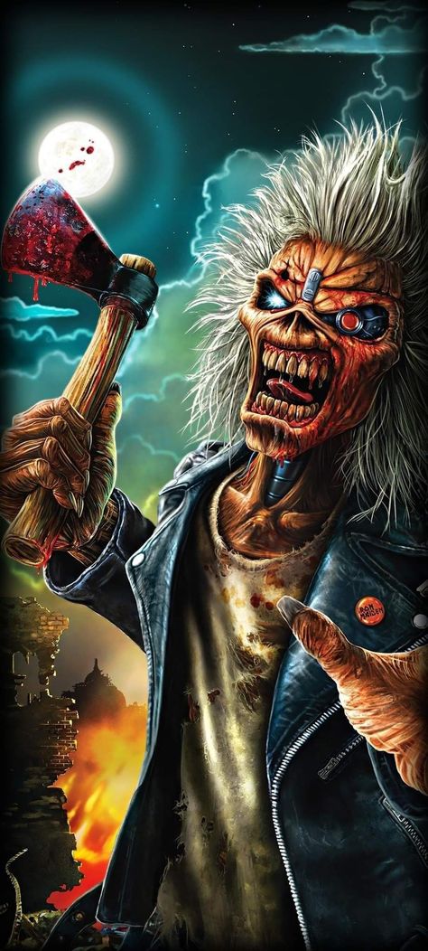 Eddie Iron Maiden, Iron Maiden Posters, Eddie The Head, Skull Quote, Iron Maiden Eddie, Warriors Wallpaper, Art Of Love, Tattoo Flash Art, Rock Posters