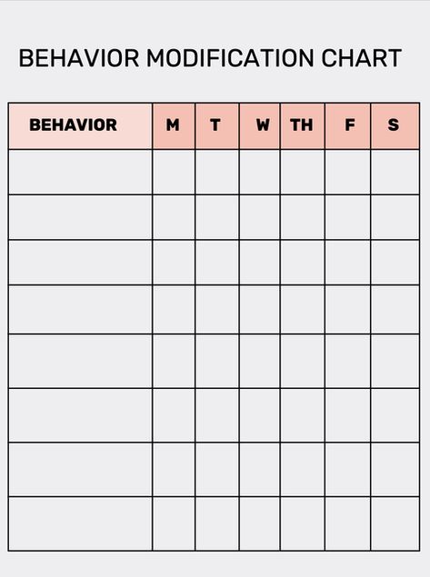 Behavior Modification Chart | Free Printable - Goally Monthly Behavior Chart Free Printable, Behavior Tracking Sheet Free Printable, Blank Behavior Chart Free Printable, Behavior Charts For The Home, Behavior Chart, Behavior Modification Chart, How Did I Do Today Behavior Chart, Ready To Learn Behavior Chart, Free Printable Behavior Chart