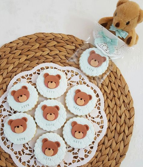 Teddy Cookie, Teddy Bear Cookies, Teddy Bear Party, Party Cookies, Bear Cookies, Teddy Bear Picnic, Bear Party, Picnic Party, Icing Cookies