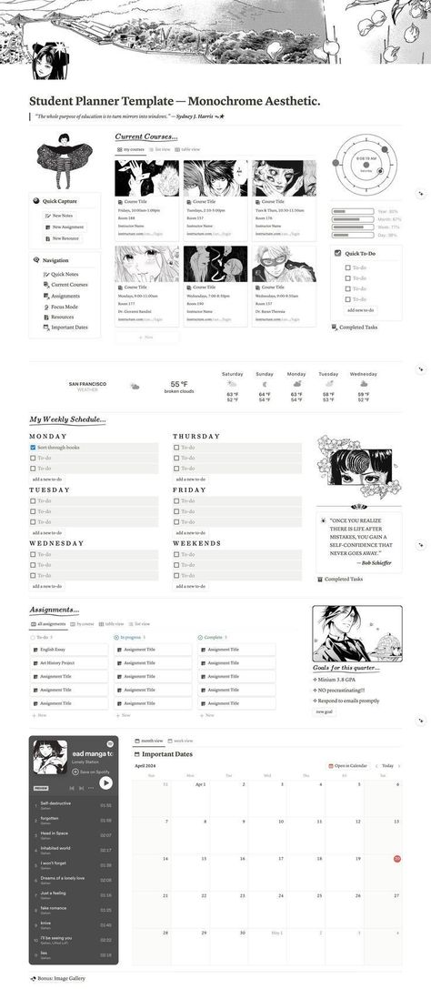 Ever felt like your digital life is a maze of scattered thoughts and endless to-do lists? Let me introduce you to your new best friend in productivity — a perfectly organized Notion workspace that… Notion Template School Aesthetic, Notion Subject Template, Notion Study Template Free, Notion Diary, Subject Planner, Notion For Students, Notion Study Planner, Notion Student Planner, Student Planner Template