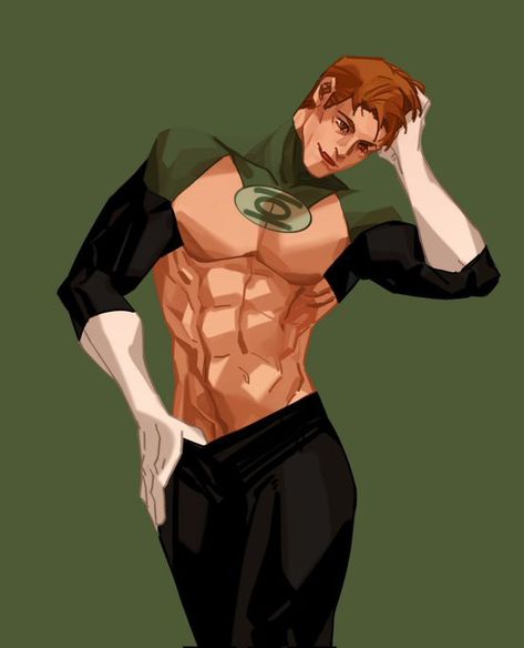 Green Lantern Hal Jordan Fanart, Guy Gardner Green Lantern, Dc Hal Jordan, Green Lantern Fanart, Hal Jordan Fanart, Batman And Green Lantern, Green Lantern Characters, Green Lanterns, Batman Green Lantern