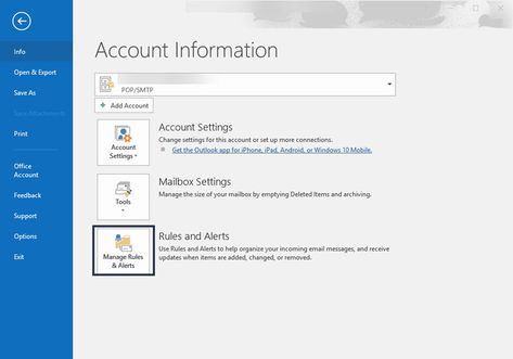 How to Create Rules in MS Outlook to Auto Sort Emails | Envato Tuts+ Important Message, Accounting Information, Organization Help, Computer, To Create