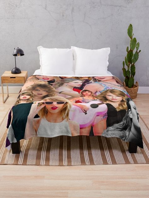 "Taylor Swift collage blanket throw design" Throw Blanket for Sale by cagslw Designer Throws, Blankets For Sale, Swift, Blankets & Throws, Taylor Swift, Throw Blanket, Collage, Design