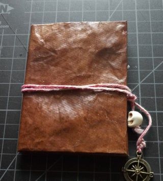 Faux Leather Book Cover From Paper Bags : 11 Steps (with Pictures) - Instructables Faux Leather Journal Cover Diy, Diy Leather Book Cover, Paper Bag Book Cover, Aging Paper, Diy Book Cover, Faux Leather Paper, Make A Book Cover, Paper Book Covers, Paper Bag Books