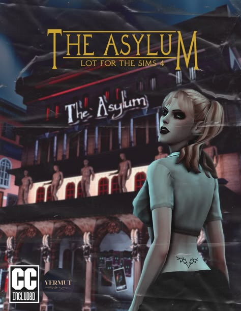 The Asylum Nightclub | Patreon Lots Sims 4, Sims Patreon, Vampire The Masquerade Bloodlines, The Sims 4 Lots, Sims 4 Lots, Vampire Masquerade, The Sims 4 Skin, Sims 4 Anime, The Asylum