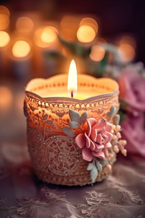 Beautiful Candles Romantic, Diwali Dp, Status For Instagram, Diwali Status, Cosy Candles, Candle Images, Cute Happy Birthday, Candles Photography, Good Night Friends