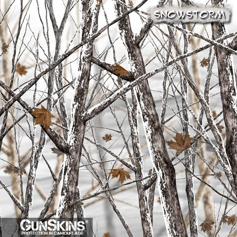 #Snowstorm is one of our favorite hunting camouflage patterns and it looks amazing on any gun! You don't have to live up North to appreciate the wonderful contrast of foliage against white snow. Camo Aesthetic, Camo Cakes, Fb Wallpaper, Camouflage Wallpaper, Winter Camo, Continuous Pattern, Camo Wallpaper, Hunting Camouflage, Vinyl Roll