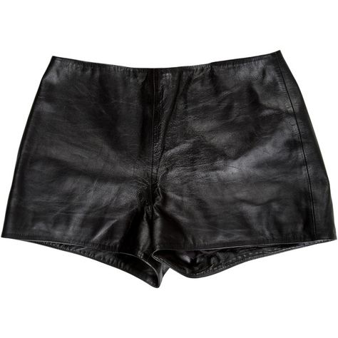 Pre-owned Parker Leather Mini Shorts ($150) ❤ liked on Polyvore featuring shorts, black, mini shorts, hot pants, mini short shorts, leather hotpants and hot shorts Short Leather Pants Outfits, Leather Hot Pants, Skirt Png, Indie Sleeze, 70s Shorts, Outfit Rock, Girly Tingz, Diy Outfits, Y2k Icons