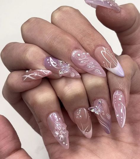 Nails Acrylic Summer, Almond Nails Short, Short Nails Acrylic, Summer Nails Ideas, Acrylic Coffin Nails, 2024 Nails, Spring Inspo, Grunge Nails, Girly Acrylic Nails