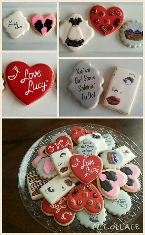 I Love Lucy Cookies | Cookie Connection I Love Lucy Decorated Cookies, I Love Lucy Bridal Shower Ideas, I Love Lucy Cookies, I Love Lucy Theme Party Ideas, I Love Lucy Party Ideas, I Love Lucy Decorations, I Love Lucy Decor, I Love Lucy Party Decorations, I Love Lucy Birthday Party Theme