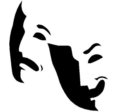 We're the gang that points the way, giving you direction throughout the day. We're all in cahoots, though not the same, each of us having our own name. There's one who'll make you jump with fright, and one who claims to always be right. One that likes to fill you with hope, and another who constantly tells you "nope". One is delightful and full of good cheer. One takes you away, but keeps you near... what are we? Theater Mask Tattoo, Theater Masks, Comedy Tragedy Masks, Rexburg Idaho, Memorial Decals, Drama Masks, Tragedy Mask, Stickers Business, Scary Drawings
