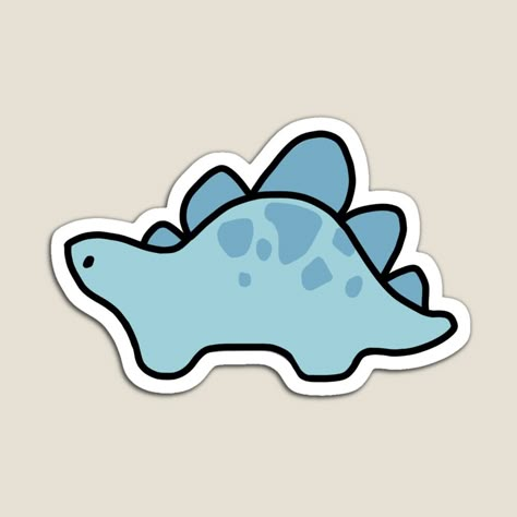 Cute Stegosaurus Drawing, Dinosaur Tattoos, Homemade Stickers, Blue Dinosaur, Dinosaur Stickers, Small Drawings, Baby Dinosaurs, Arte Sketchbook, Dinosaur Kids