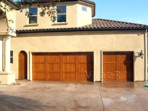 Cedar garage door