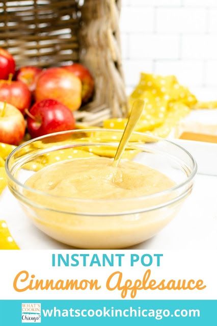 Instant Pot: Cinnamon Applesauce Homemade Cinnamon Applesauce, Cinnamon Applesauce, Tailgate Snacks, Fancy Desserts Recipes, Pressure Cooking Recipes, Fancy Appetizers, Homemade Applesauce, Chicago Food, Cooked Apples