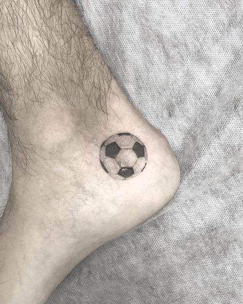 Messi Tattoo, Soccer Tattoos, Football Tattoo, Sport Tattoos, Brother Tattoos, Dog Paw Tattoo, Single Needle Tattoo, Explore Tattoo, Football Ball