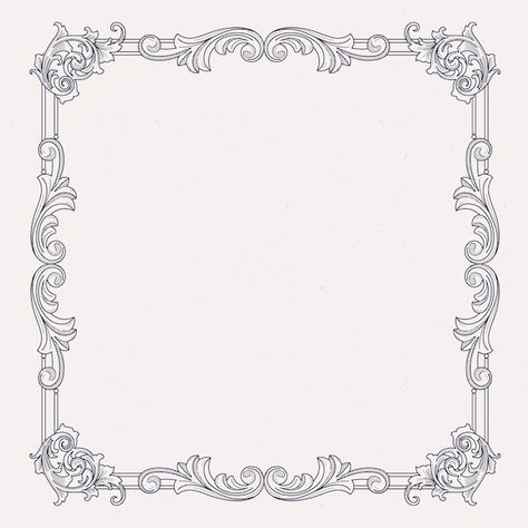 Gothic Illustration Victorian, Gothic Border Frames, Archway Illustration, Victorian Frame Drawing, Gothic Frame Drawing, Gothic Art Drawing, Goth Frame, Picture Frame Illustration, Gothic Illustration