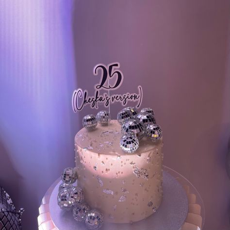 mirrorball taylor swift inspired cake! 🪩 Mirrorball Cake Taylor Swift, Taylor Swift Inspired Cake, Healthy Baking Alternatives, Sugar Free Pastries, Mirrorball Taylor Swift, Sweet 16 Party Planning, Fourteenth Birthday, 9 Cake, Disco Cake