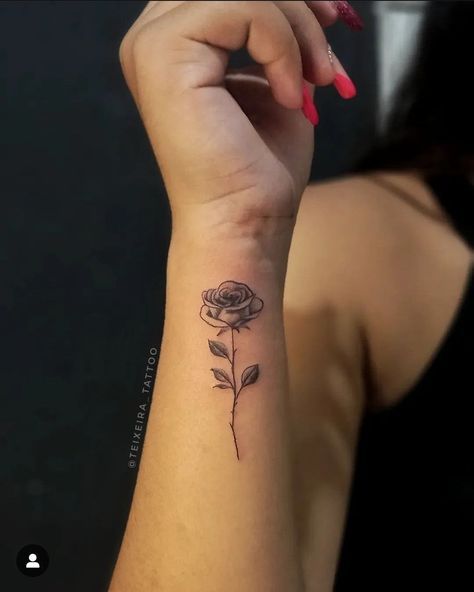 Rose Tattoo Side Of Wrist, Rose Tattoo Wrist Women, Small Tattoos For Back Of Arm, Women’s Rose Tattoo, Rose Tattoo On Forearm For Women, Rose Tattoo On Arm For Women, Roses Tattoos For Women, Rose Wrist Tattoo For Women, Wrist Tattoo Rose