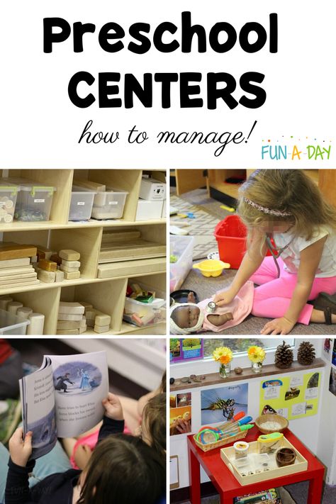 Introducing Centers In Preschool, How To Do Centers In Preschool, Hands On Centers For Kindergarten, Center Signs For Preschool Free, How To Set Up Science Center Preschool, Preschool Building Activities, Preschool Teacher Tips, Kids Feelings, Multisensory Activities